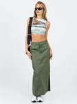 product Devine Cargo Maxi Skirt Khaki Princess Polly  Maxi 