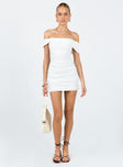 product Princess Polly Asymmetric Neckline  Marcia Mini Dress White