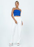 product Princess Polly Sleeveless Asymmetric Neckline  Bettany Tube Top Blue