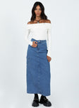 product Harben Denim Maxi Skirt Princess Polly  Maxi 