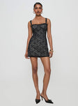 Fireaway Mini Dress Black