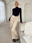 product Princess Polly High Waisted Pants  Montana Knit Pants Cream