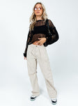 product The Kennedy Sweater Black Princess Polly  Cropped 