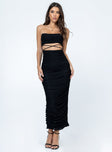 product Princess Polly Asymmetric Neckline  Lapira Maxi Dress Black