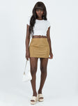 product Selby Textured Mini Skirt Beige Princess Polly  Mini Skirts 