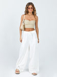 product Princess Polly High Waisted Pants High Waisted Pants High Waisted Pants High Waisted Pants  Brunie Pants White