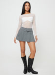 product Utility Mini Skirt Slate Princess Polly  Mini Skirts 