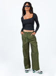 product Princess Polly  Erave Parachute Pants Khaki