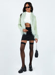 Jacket Faux suede material Faux fur detail Twin hip pockets