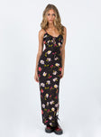 product Princess Polly High Neck  Brailey Maxi Dress Black Multi