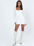 product Princess Polly Asymmetric Neckline  Nolan Mini Dress White