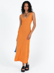 product Princess Polly Asymmetric Neckline  Eberose Reversible Maxi Dress Orange