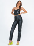 product Princess Polly High Waisted Pants High Waisted Pants High Waisted Pants  Macey Pants Black