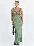 product Princess Polly Asymmetric Neckline  Madon Maxi Dress Sage