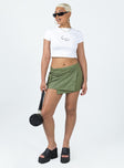 product Motel Zephyr Skirt Olive Princess Polly  Mini Skirts Mini Skirts 