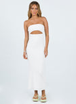 product Princess Polly High Neck  Talena Strapless Midi Dress White