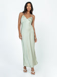 product Princess Polly Sweetheart Neckline  Dennings Maxi Dress Sage