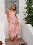 Seabreeze Maxi Dress Pink Petite