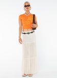 product Princess Polly Sleeveless Square Neck  See You In Sorrento Graphic Tee Orange