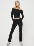 product Princess Polly High Waisted Pants  Westaway Pants Black