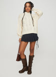 Gzira Oversized Cable Knit Sweater Cream