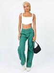 product Princess Polly Low Rise Jeans  Miami Vice Pants Green