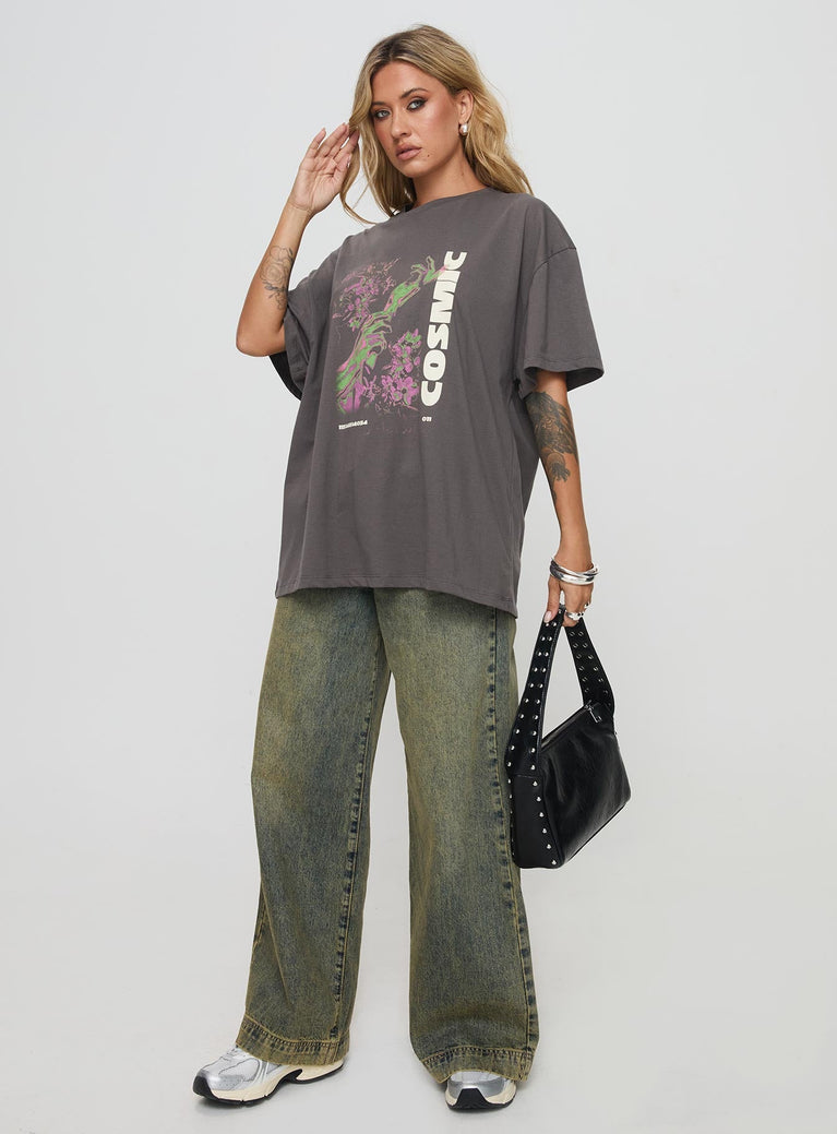 Cornelia Oversized Tee Grey