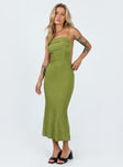 product Princess Polly Asymmetric Neckline  Milpera Maxi Dress Green