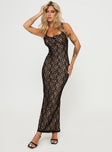 product Princess Polly Crew Neck  Romani Lace Maxi Dress Black