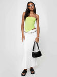 Carrow Strapless Top Green