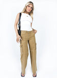 product Princess Polly High Waisted  Dust Dancing Cargo Pant Camel