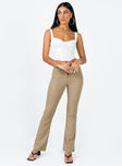 product Princess Polly High Waisted Pants  Veronika Pants Beige