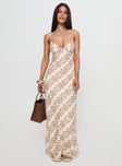 Sugar Plum Maxi Dress Beige