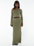 product Santorini Knit Maxi Skirt Green Princess Polly  Maxi 