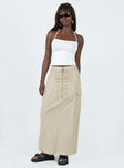 product Giddings Cargo Maxi Skirt Beige Princess Polly  Maxi 