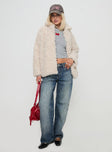 Lone Star Shearling Jacket Cream