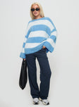 Pomeline Knit Jumper Blue / White