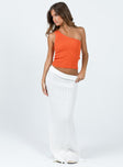 product Princess Polly Sleeveless Asymmetric Neckline  Denham One Shoulder Top Orange