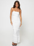 product Princess Polly Sweetheart Neckline  Lasher Strapless Maxi Dress White