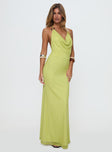 Rhaenyra Halter Maxi Dress Green