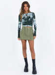 product Torres Cargo Mini Skirt Khaki Princess Polly  Mini Skirts 