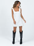 Dasha Mini Dress White Lower Impact