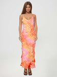 product Princess Polly Crew Neck  Lars Maxi Dress Orange Multi