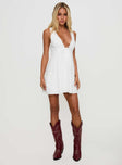 Summer Glory Mini Dress White