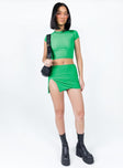 product Bold Move Mini Skirt Bright Green Princess Polly  Mini Skirts 