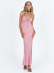 product Princess Polly Asymmetric Neckline  Emily Maxi Dress Gin Fizz Pink