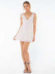 product Princess Polly V-Neck  Island Time Mini Dress Pink Floral