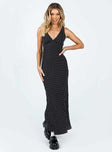 product Princess Polly High Neck  Nellie Maxi Dress Black Polka Dot