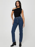 product Princess Polly High Waisted  Gyoke Jeans Dark Wash Denim