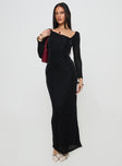 Sedani Long Sleeve Maxi Dress Black